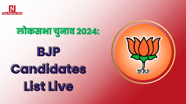 BJP Candidates List Live